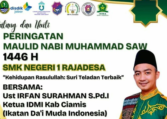 SMKN 1 Rajadesa Peringati Maulid Nabi Muhammad SAW 1446 Hijriah